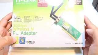 TP link TL WN851ND wireless N PCI Adapter unbox [upl. by Stormie]