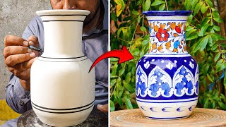 Master Ceramicist Shares Top Blue Pottery Techniques [upl. by Adigirb]