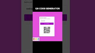 QR Code Generator using html CSS and JavaScript [upl. by Zelig321]