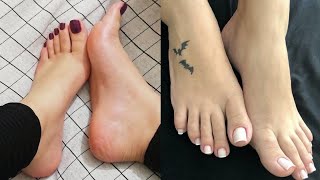 Magnificent designs of shiny toe nails art fashion trends 💅🏻Latest pedicure nail colors 2024 [upl. by Annahsar31]