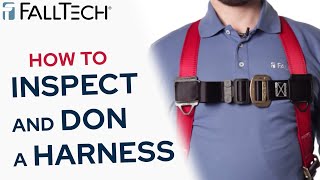 How To Inspect and Don a Full Body Harness  FallTech [upl. by Ozzie]