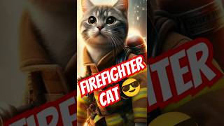 Firefighter cat 🔥 [upl. by Enirrok]