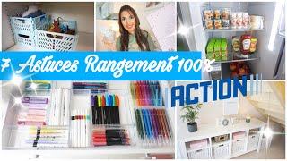 ✨7 ASTUCES RANGEMENT 100ACTION  ORGANISATION ET RANGEMENT PETIT BUDGET ✨ [upl. by Enilrad20]