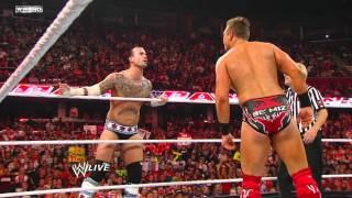 Raw  John Cena amp CM Punk vs The Miz amp RTruth [upl. by Emili313]