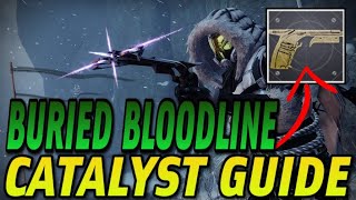 HOW TO GET THE BURIED BLOODLINE EXOTIC  CATALYST SECRET BOSS Dark Ether amp More  Destiny 2 [upl. by Dihaz]