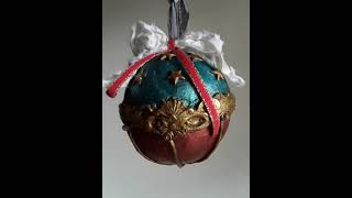 diy Esfera navideña navidad Esfera de Natal Christmas sphere Decoración para navidad [upl. by Cale737]