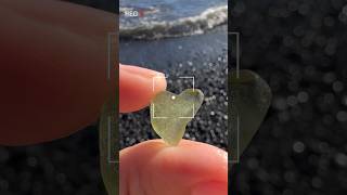 LOVE ❤️🪣👁️👄👁️🪣❤️ this little se glass heart love glass seaglass beachglass beachcombing [upl. by Asreht400]