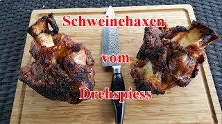 Schweinshaxen vom Drehspiess mit OFA Rub von Klaus Grillt [upl. by Brass]