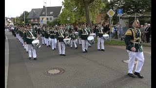 Schützenfest in GrevenbroichElfgen am 08 10 2023 Aufmarsch und Regimentabnahme [upl. by Pain]