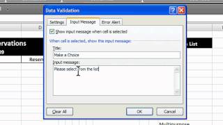 Data Validation with Excel [upl. by Benisch]