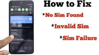 Invalid sim card directive  sim card activate kaise kare  invalid sim [upl. by Naitsyrk128]