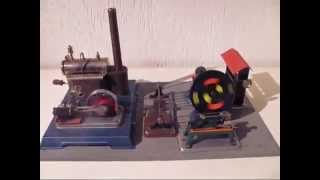 Wilesco D10 steam engine running workshop drive belt failure [upl. by Edwine251]