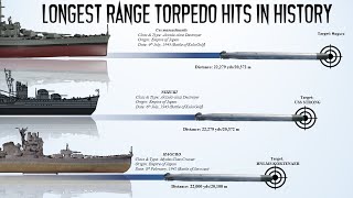 List of the LongestRange Torpedo Hits in history World Record [upl. by Pollux]