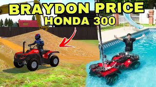 Offroad outlaws BRAYDON PRICE’S NEW HONDA 300 IN GAME NOW FULL BUILD [upl. by Neve275]