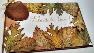 Autumn Leaves Birthday Card  English [upl. by Odraode434]