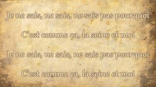 Vanessa Paradis  La Seine Lyrics [upl. by Nitsraek530]