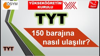 TYT 150 Baraj AYT 170 Baraj Puanı için kaç net yapmalı [upl. by Burns]