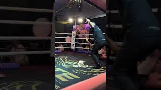 Overhand Right Knockout  Brutal muaythai kickboxing knockout martialarts [upl. by Errehs]