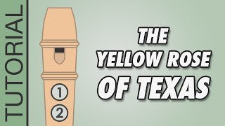 HOW TO PLAY the Recorder The Yellow Rose of Texas [upl. by Almund151]