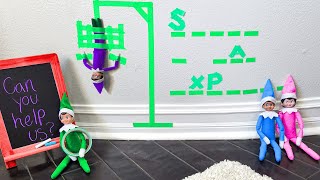 Elf on the Shelf Hangman Prankster Elf Tapes Good Elf to the Wall Day 4 [upl. by Sterner]