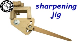 Homemade sharpening jig for woodturning tools free plans [upl. by Arammat]