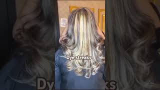 ash gold streak with bes dark brownhairstyle hair cut💇‍♀music viralvedio tranformation [upl. by Phaedra]