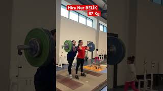 Hira Nur BELİK Silkme 87 Kg 16 Yaş [upl. by Geirk324]