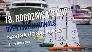 NAVIGATIONAL IOM REGATTA ROGOZNICA 2024  RCsailing [upl. by Auqinaj]