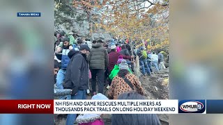 New Hampshire Fish and Game rescues multiple hikers as thousands pack trails on long holiday weekend [upl. by Aztinad]