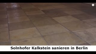 ✅✅ Solnhofer Kalkstein sanieren Naturstein Treppenhaus renovieren in Berlin  SteinDoktor ✅✅ [upl. by Silohcin413]