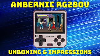 Anbernic RG280V  Unboxing and First Impressions [upl. by Lynnelle]