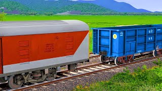 LHB PARCEL VAN COUPLING BCNA WAGON TRAIN  BUMPY RAILROAD  Train Simulator  Railwork  NTG GAMING [upl. by Cher955]