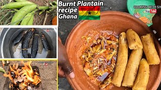 How To Make Ghanaian Burnt Plantain Ampesi Traditional African Recipe [upl. by Atnohs258]