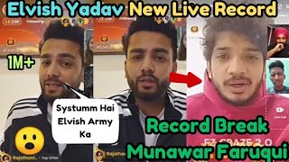 OMG😮 Elvish yadav Break munawar Faruqui Eloelo live Elvish yadav Eloelo live Full Video [upl. by Aimit164]