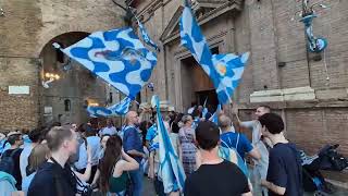 Palio di Siena  4 luglio 2024  Attesa cuore sospeso e gioia vissuti nella Contrada dellOnda [upl. by Smeaj673]