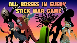 All Bosses In Every Stick War Campaign Comparison Stick War Legacy Stick War 2 Stick War 3 Games [upl. by Euqnom]