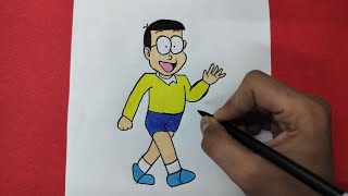 How To Draw Nobita  Easy Nobita Drawing  Step By Step  RZArtStudio412  nobita [upl. by Gotthelf]