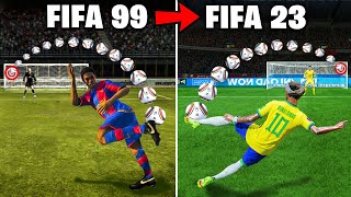 Scoring a CRAZY Goal with Ronaldinho in Every FIFA [upl. by Viafore295]