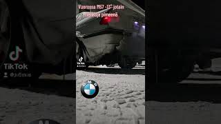 bmw 330d m57N coldstart straight pipe 15c [upl. by Sucitivel]