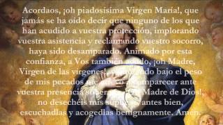 Catholic Prayers  Memorare Spanish [upl. by Pollerd]