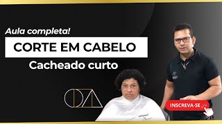 Como Fazer Corte feminino em cabelo cacheado curto parte 17 [upl. by Arvy986]