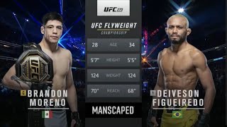 Brandon Moreno vs Deivson Figueiredo 3 UFC 270 Full fight [upl. by Yhtomot399]