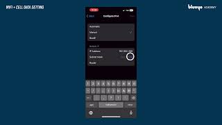 How to configure static IP address on iPhone  Blueye Support Video [upl. by Ronen]