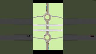 A Diamond Interchange in Intersection Controller  Timelapse timelapse intersectioncontroller [upl. by Ariamoy]