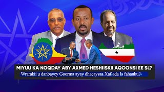 Xog Itoobiya miyey ka noqotay Heshiiskii Aqoonsi ee Somaliland Aby axmec iyo Biixi oo jab la raba [upl. by Werdna]