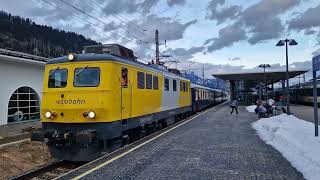 Abfahrt des SonderLeerpersonenzug 14193 am 24012024 in Schladming [upl. by Anile]