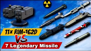 11× RIM162D Airdefence VS Top 7 Legendary Missiles Which One Is best modernwarships [upl. by Arodasi]