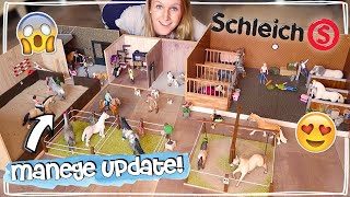 MIJN SCHLEICH PAARDEN MANEGE IS BIJNA KLAAR 🤩 STAL TOUR  UPDATE 9  Daphne draaft door [upl. by Yereffej]