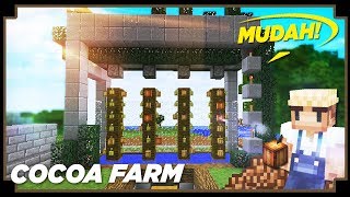 CARA MEMBUAT COCOA FARM  Minecraft Tutorial [upl. by Crandall]