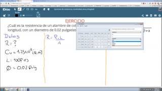 27 Ejercicio  Hallar la resistencia conociendo su resistividad longitud y sección [upl. by Miran]